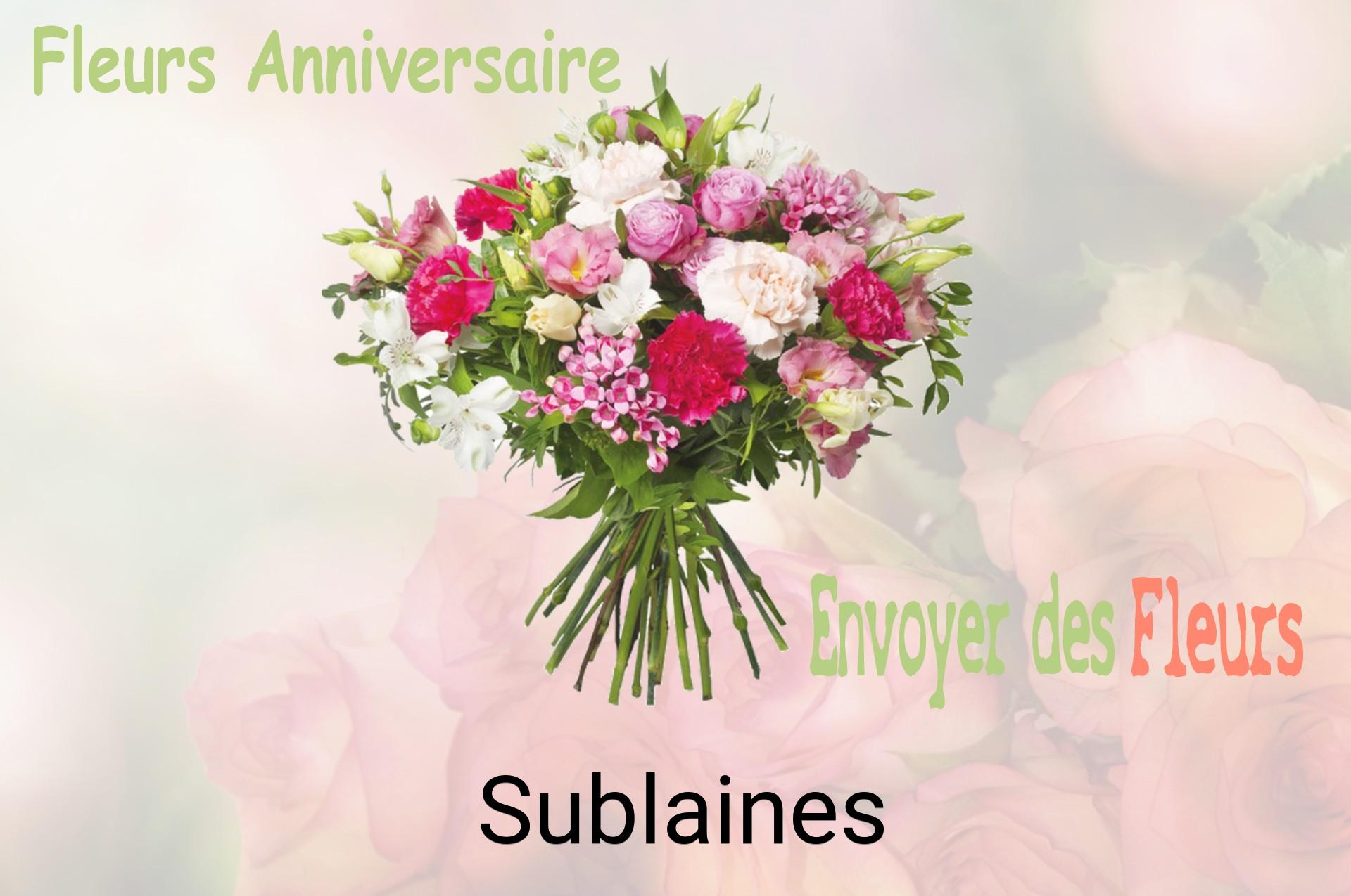 Bouquet de fleurs d’anniversaire livré à Sublaines