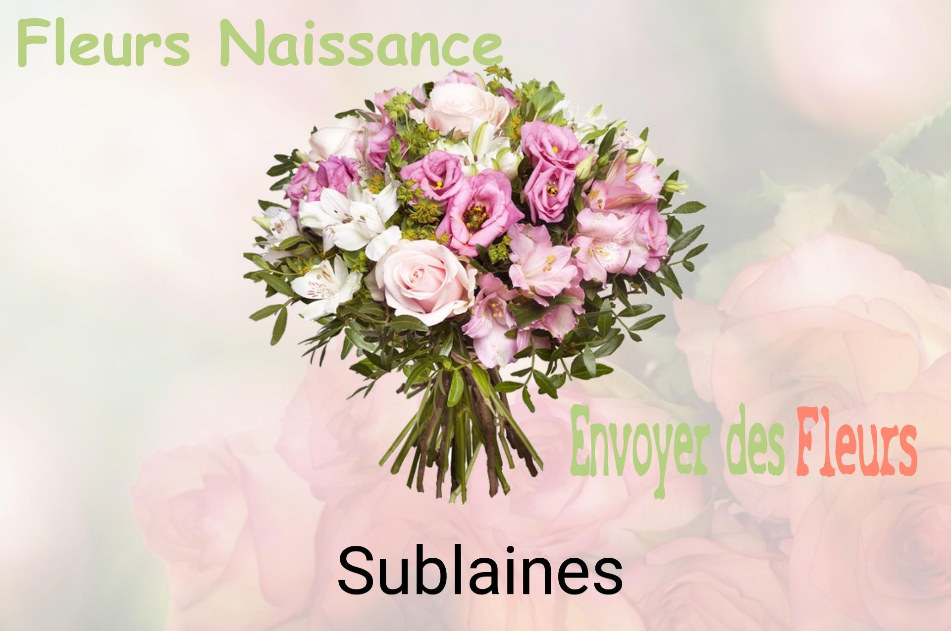 Bouquet de fleurs de naissance livré à Sublaines